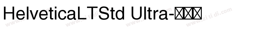 HelveticaLTStd Ultra字体转换